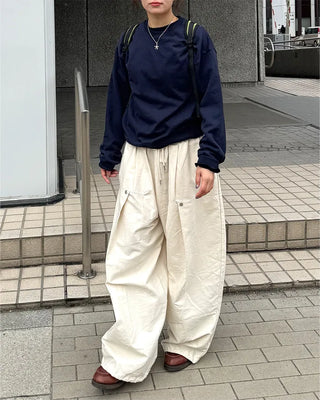 (Unisex) Rivet Tuck Balloon Pants