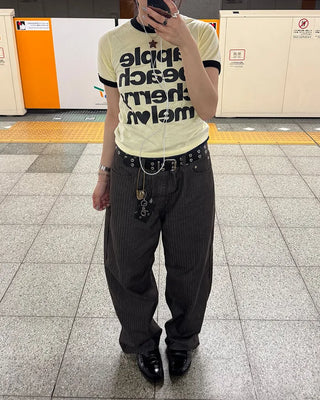 Fruit lettering T-shirt
