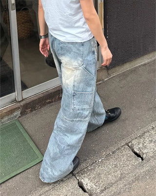 (Unisex) Vintage Camo Denim Pants