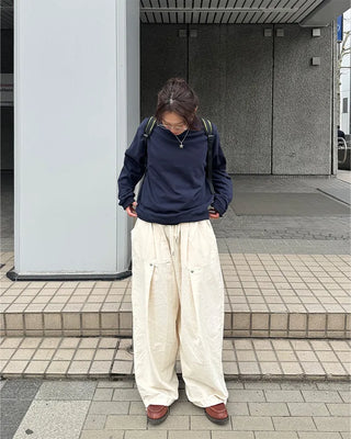 (Unisex) Rivet Tuck Balloon Pants
