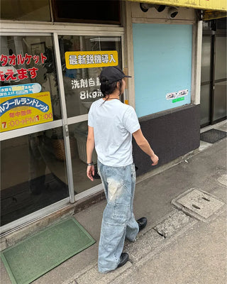 (Unisex) Vintage Camo Denim Pants