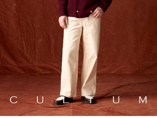 [CULTUM] Wool Blend V-Neck Knit Cardigan