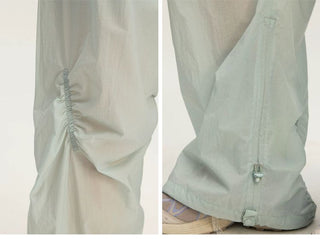 [Monterest] UPF50+ Water-Resistant Ruched Parachute Pants