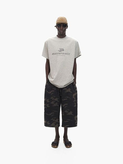 [MASONPRINCE] Camouflage Cropped Sweatpants