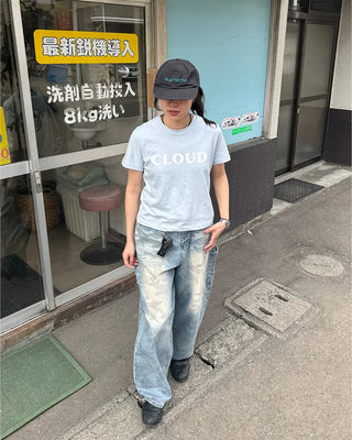(Unisex) Vintage Camo Denim Pants