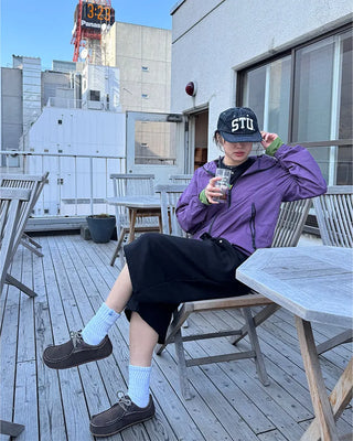 (UNISEX) Snap Bermuda Easy Pants