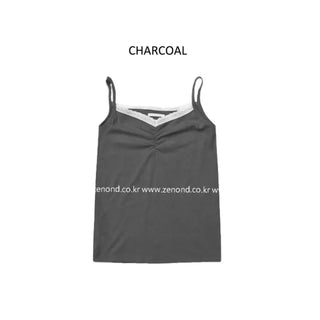 (5 colors) Lace Shirred Sleeveless