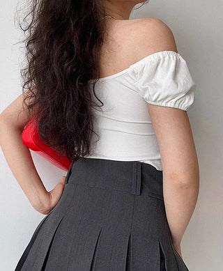 retro slim cropped top