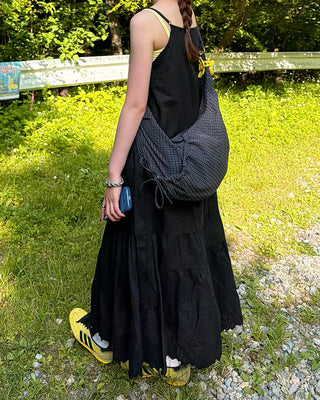 Croissant check cross bag