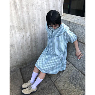 Color checkered mini dress