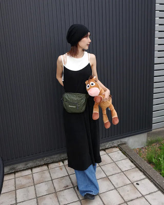 High-collar camisole long dress