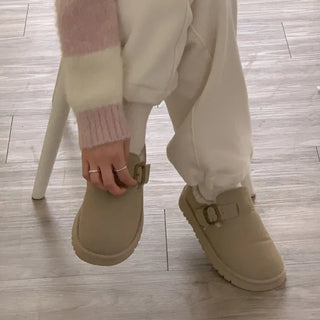 Laff Suede Boa Winter Fleece-Lined Fur Loafers (2c)