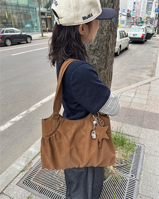 Star Keyring Set Leather Shoulder Bag