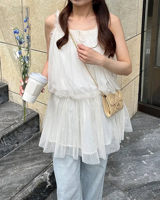 Chiffon lace blouse