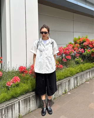 One-pocket half shirt