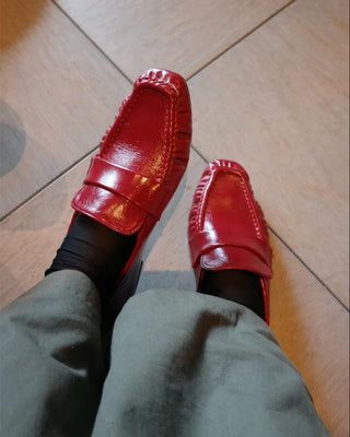 Stitched Shirring Loafers
