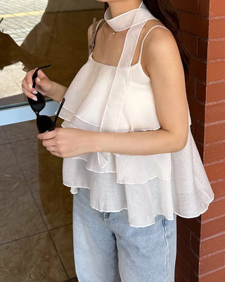 Scarf & Can-Can Camisole Set