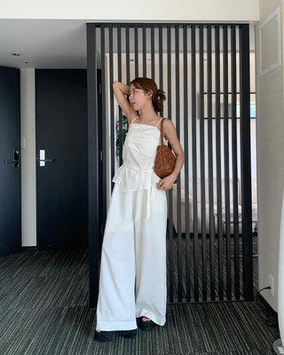 3-piece scarf set camisole set