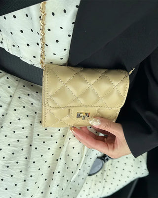 Quilted mini shoulder bag
