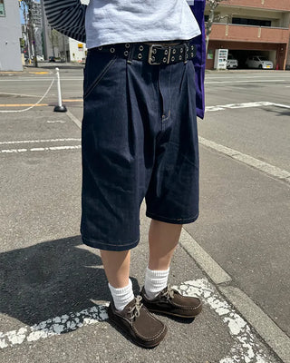 Denim Bermuda shorts