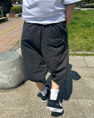 Wide Bermuda shorts