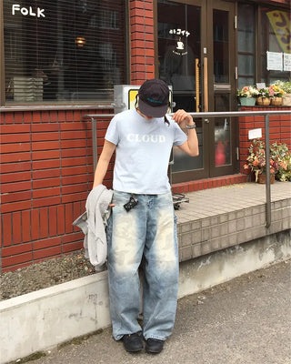 (Unisex) Vintage Camo Denim Pants