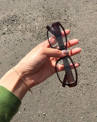 Square frame glasses
