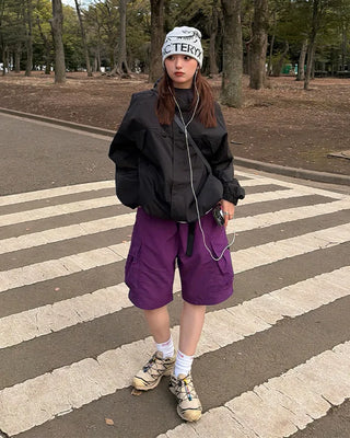 Hooded windbreaker