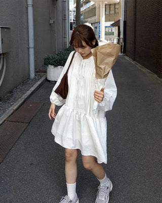 Pintuck Long Blouse
