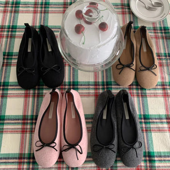 Dillen Ribbon Flat Shoes (4c)