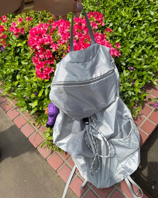 Nylon drawstring backpack
