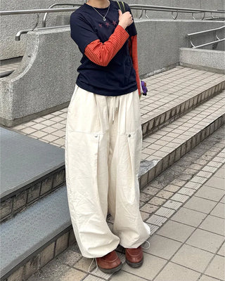 (Unisex) Rivet Tuck Balloon Pants
