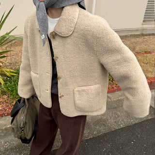 Bouclé detail soft jacket