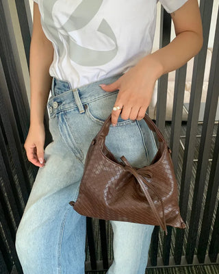 Intrecciato Ribbon Shoulder Bag
