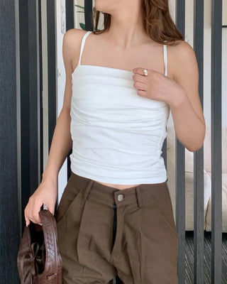 Shirred cap camisole