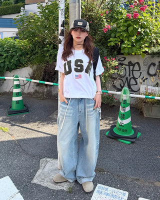 Camouflage Lettering T-Shirt