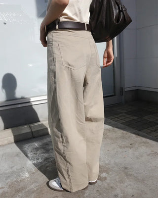 Basic Cotton Wide Pants