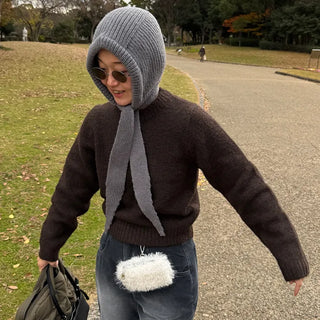 Wool round knit