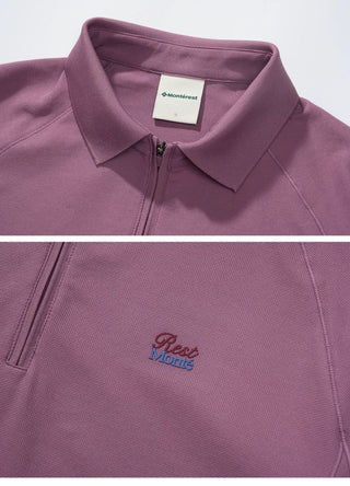 [Monterest] Quick-Dry Half-Zip Polo Shirt