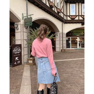Basic denim skirt