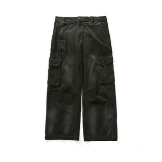 [Monterest] Washed Corduroy Wide Leg Work Pants