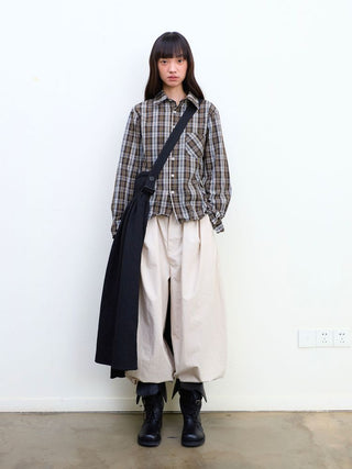 [NeverSeez] Plaid Cotton Shirt