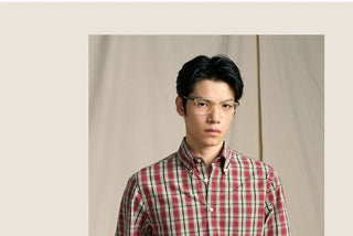 [CULTUM] Brushed Cotton Plaid Button-Down Shirt