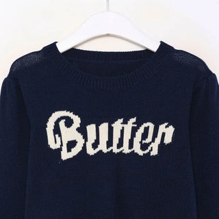 Unisex Butter Lettering Knit