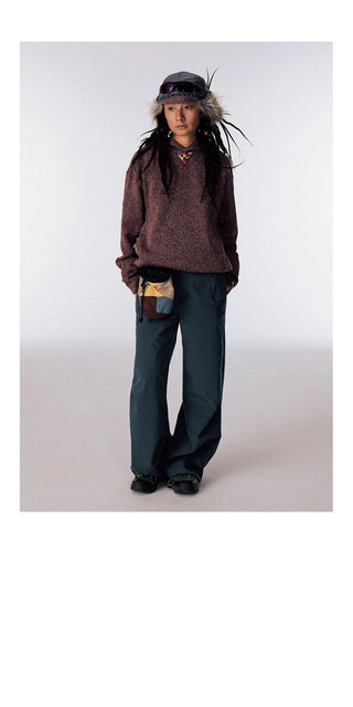 [CONP] Embroidered Fleece Hooded Sweatshirt