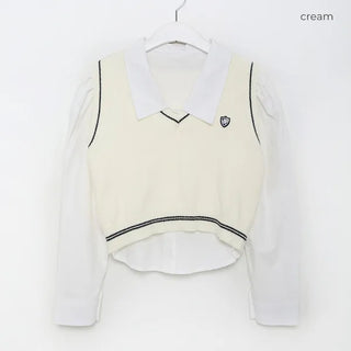 Vest and shirt set