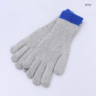 Pointed finger hole gloves