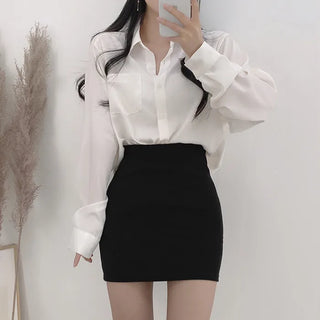 Span H-line mini skirt