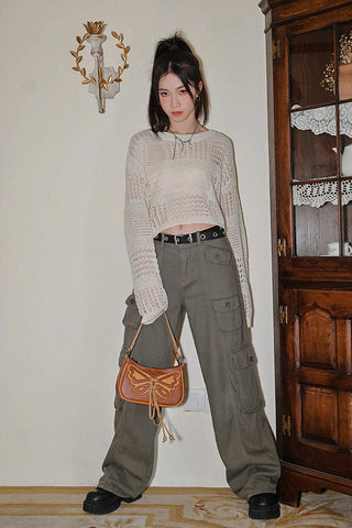 Hollow loose sweater