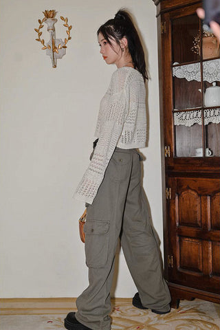 Hollow loose sweater